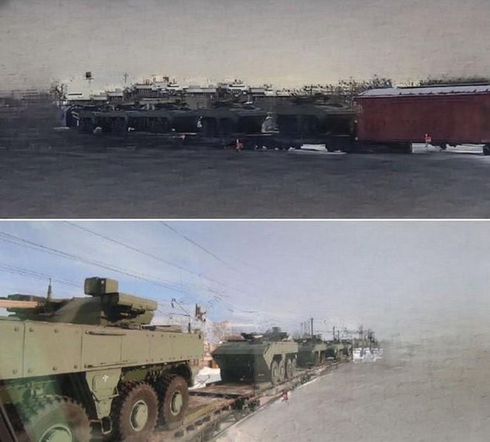 R&ograve; rỉ h&igrave;nh ảnh xe bọc th&eacute;p tối t&acirc;n Boomerang Nga tiến về Ukraine - Ảnh 1.