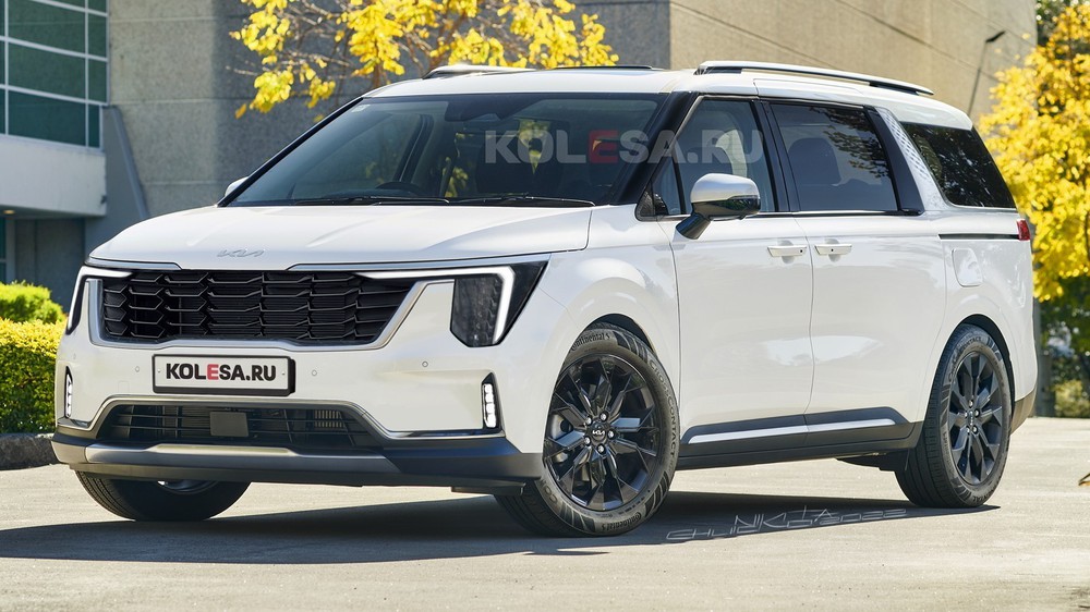 Kia Carnival đang đẹp thì đổi thiết kế: Bản 2024 thay đèn to và dị hơn, biển số hạ xuống thấp - Ảnh 3. Kia Carnival đang đẹp thì đổi thiết kế: Bản 2024 thay đèn to và dị hơn, biển số hạ xuống thấp - Ảnh 3.