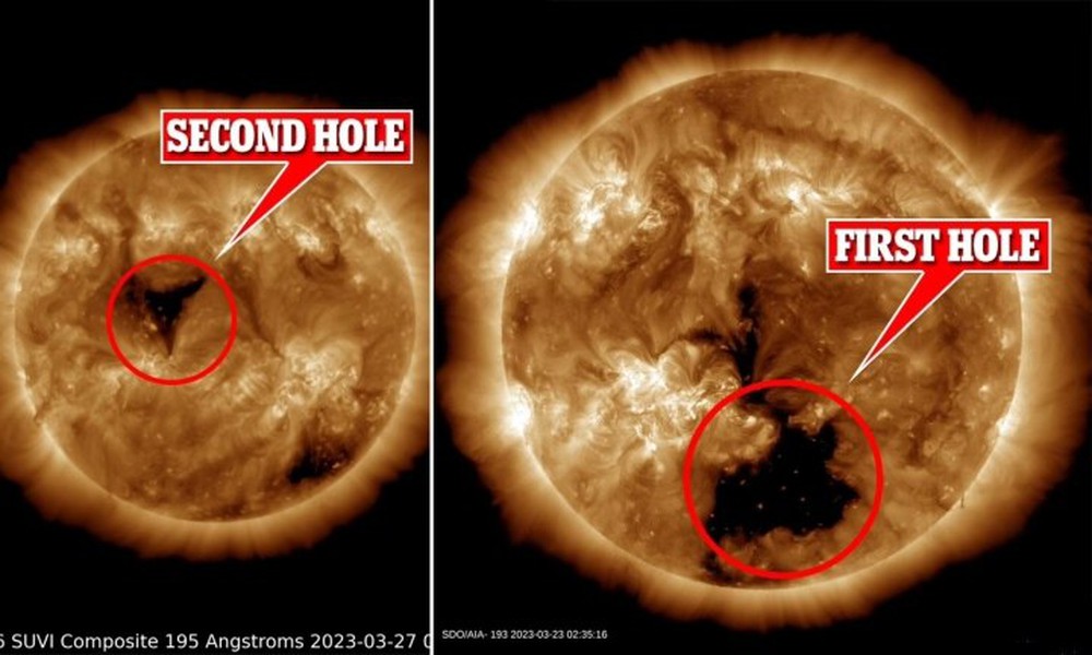 Xuất hiện lỗ hổng khổng lồ trên Mặt Trời, Trái Đất sắp đối mặt với siêu bão từ - Ảnh 1.