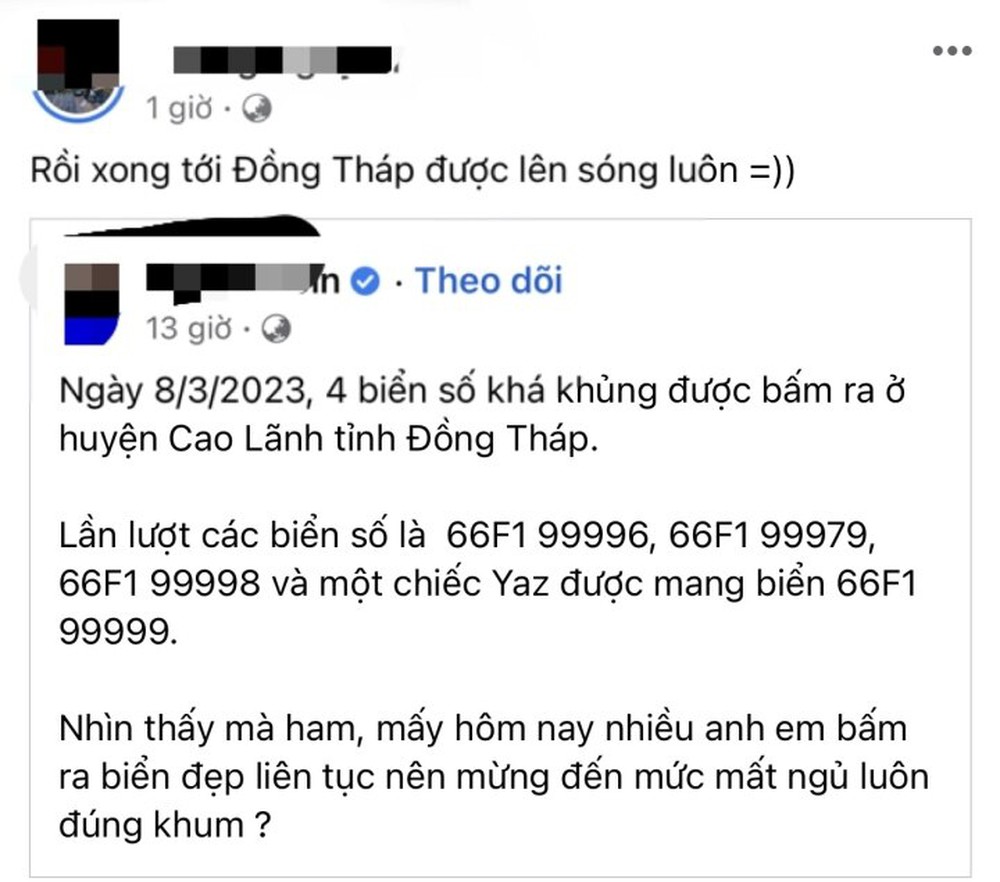 Đồng Th&aacute;p x&aacute;c minh 4 biển số xe si&ecirc;u đẹp được bấm ra ở huyện Cao L&atilde;nh - Ảnh 1.