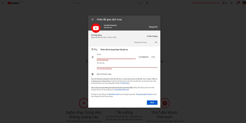 Cách đăng ký YouTube Premium tại Việt Nam để có giá hời, được miễn phí dùng thử - Ảnh 7.