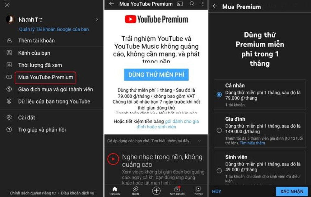 Cách đăng ký YouTube Premium tại Việt Nam - Ảnh 3.