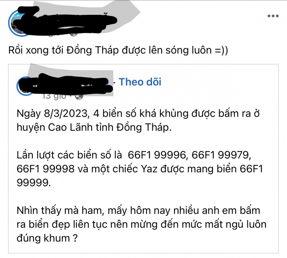 Đồng Tháp thành lập tổ đặc biệt kiểm tra vụ 4 biển số xe đẹp - Ảnh 1.