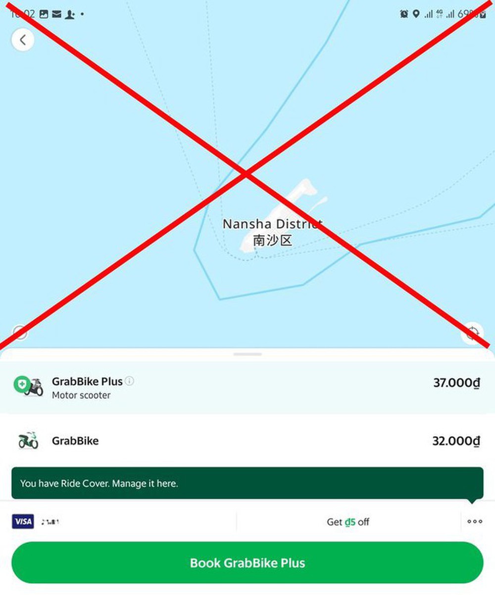 Phạt Grab 60 triệu đồng vì vi phạm bản đồ trên ứng dụng - Ảnh 1.