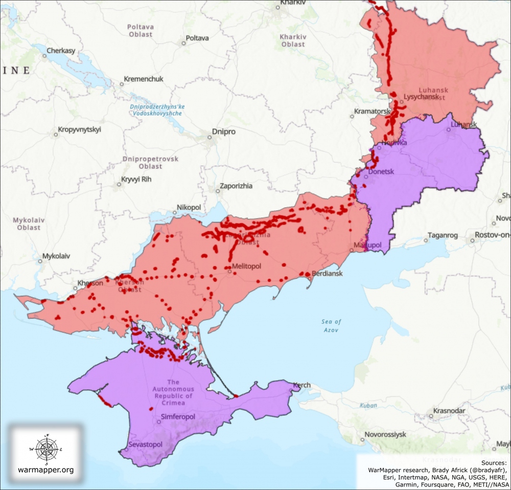 Bản đồ tiết lộ mạng lưới phòng thủ của Nga trước khi Ukraine phản công - Ảnh 3.