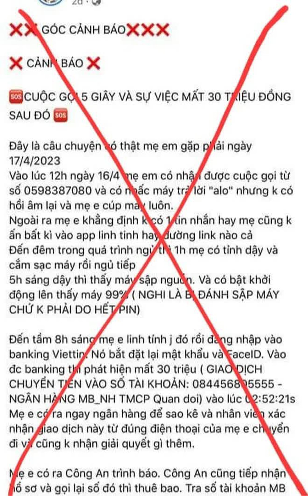 Xôn xao cảnh báo nghe điện thoại 5 giây, mất hàng chục triệu đồng, Hiếu PC bác bỏ ngay lập tức!