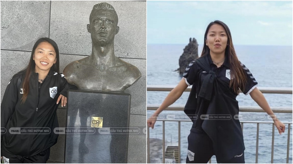 Huỳnh Như hào hứng check-in ở quê hương Ronaldo trước khi dự SEA Games 32 - Ảnh 1.
