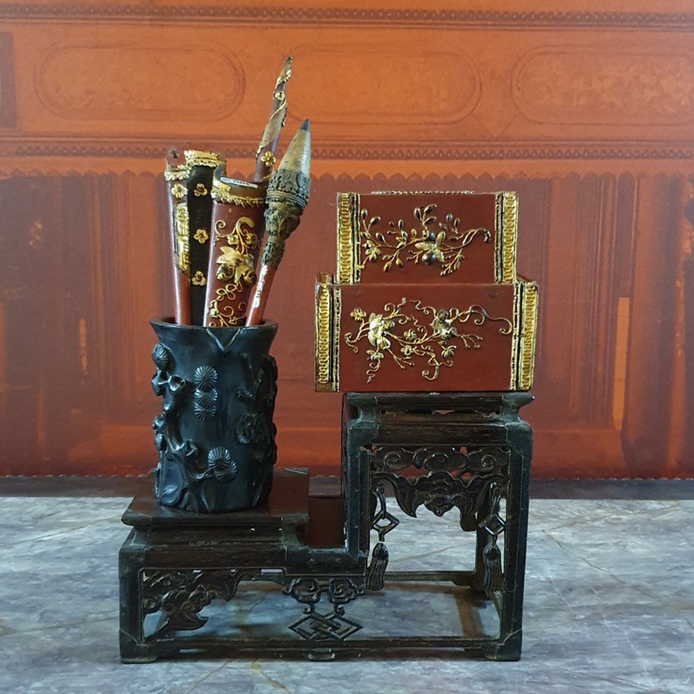 Tuyệt phẩm nghệ thuật điêu khắc gỗ thời Nguyễn - Ảnh 3.