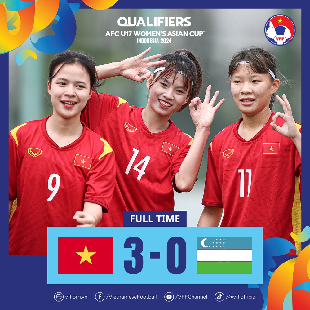U17 nữ Việt Nam giành quyền vào vòng loại thứ 2 giải U17 nữ châu Á 2024 - Ảnh 3.