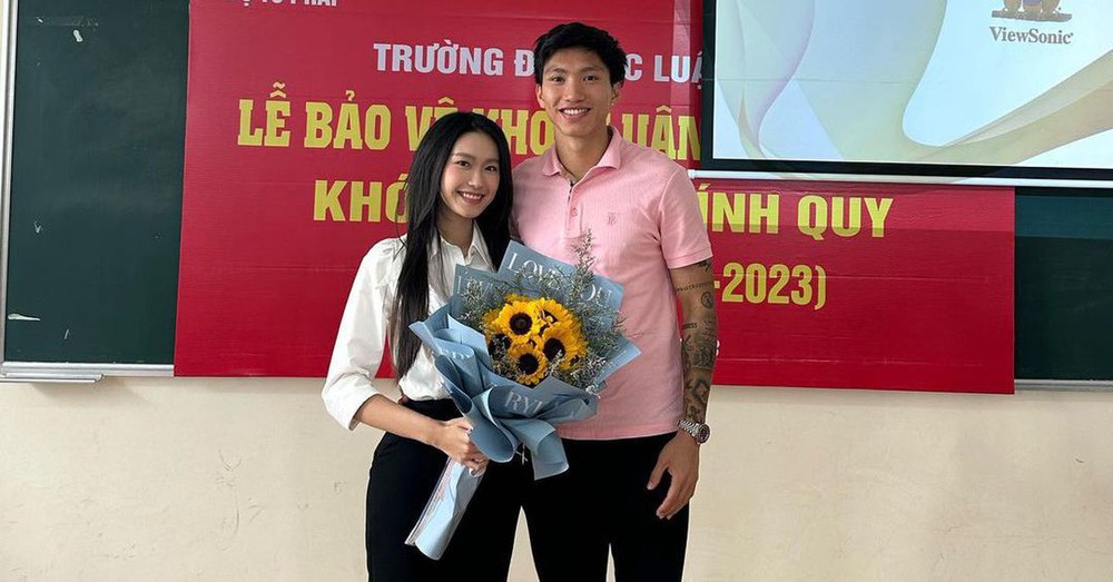 Văn Hậu tiết lộ Doãn Hải My được 10 điểm tuyệt đối ngày bảo vệ khoá luận tốt nghiệp trường luật
