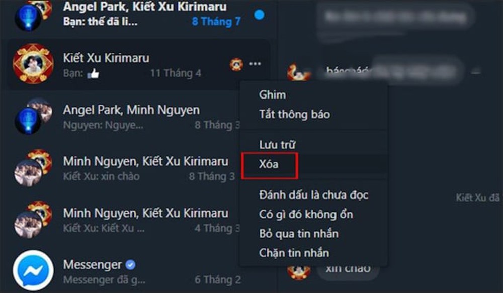 Làm thế nào để xóa nhiều tin nhắn trên Messenger - Ảnh 2.