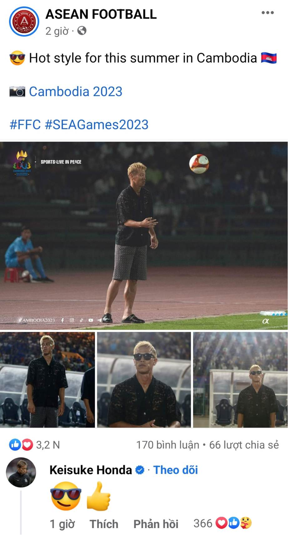 Keisuke Honda gây tranh cãi với thời trang độc lạ, HLV U22 Campuchia liền có phản bác bất ngờ - Ảnh 3.