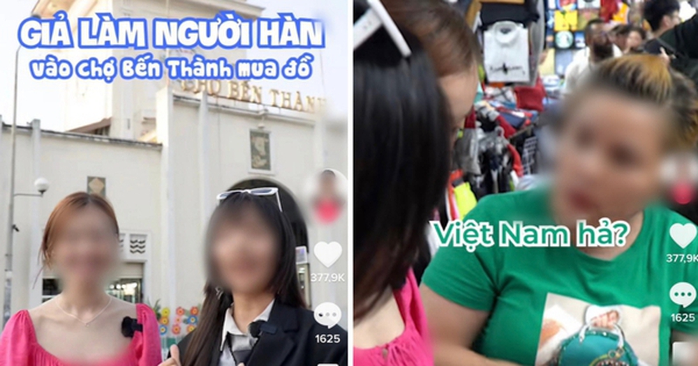 Tranh cãi TikToker đóng giả người nước ngoài mua hàng ở chợ Bến Thành: Giải trí hay đang “ra dẻ”, làm phiền người khác?