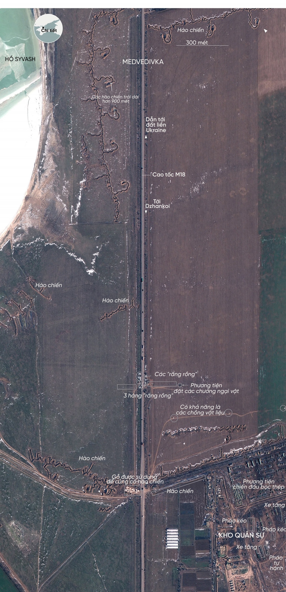 Nga bố trí phòng tuyến dày đặc ở Crimea, chặn mọi hướng tấn công của Ukraine - Ảnh 1.