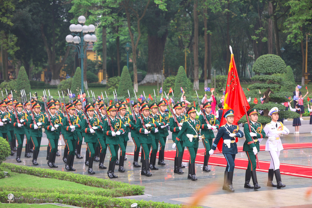 Chủ tịch nước Võ Văn Thưởng chủ trì lễ đón Toàn quyền Australia - Ảnh 8.