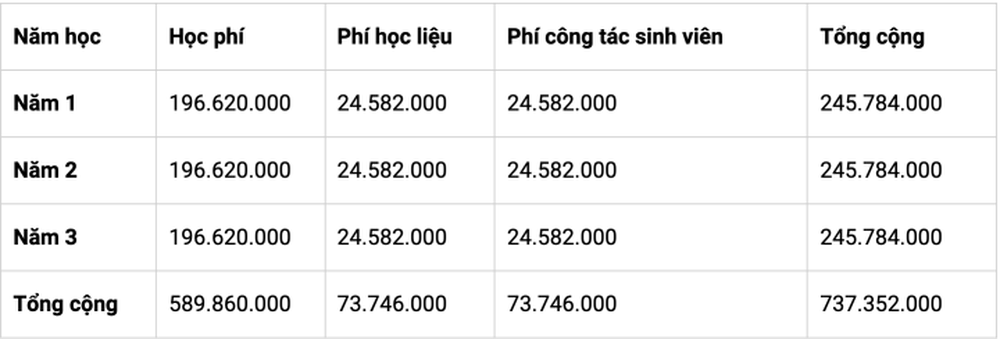 Trường đại học có học phí đắt đỏ nhất Việt Nam hơn 800 triệu/năm - Ảnh 2.