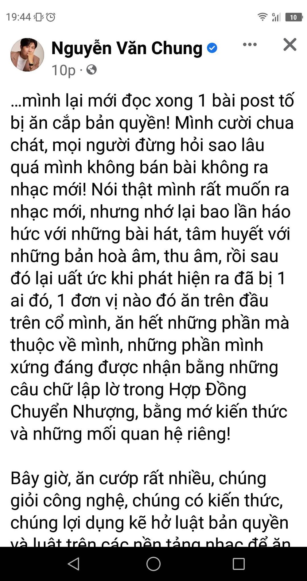 Nhạc sĩ Nguyễn Văn Chung: Tôi từng bị ăn cắp nhiều lần, số tiền bị mất chắc chắn không nhỏ - Ảnh 1.