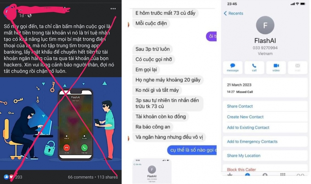 Thực hư chuyện nhận cuộc gọi FlashAI là mất tiền, mất thông tin - Ảnh 3.