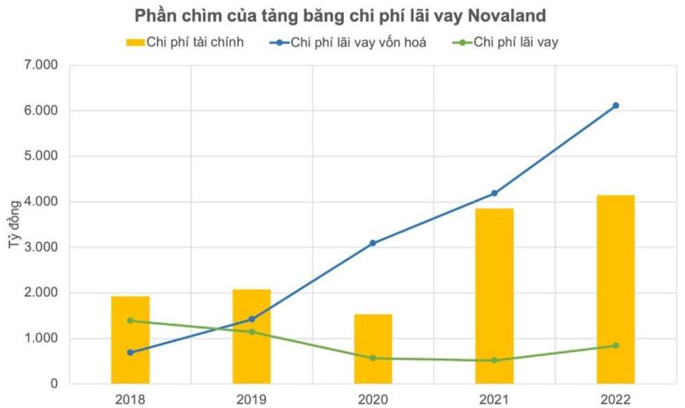 Phần chìm của tảng băng chi phí lãi vay tại Novaland - Ảnh 2.