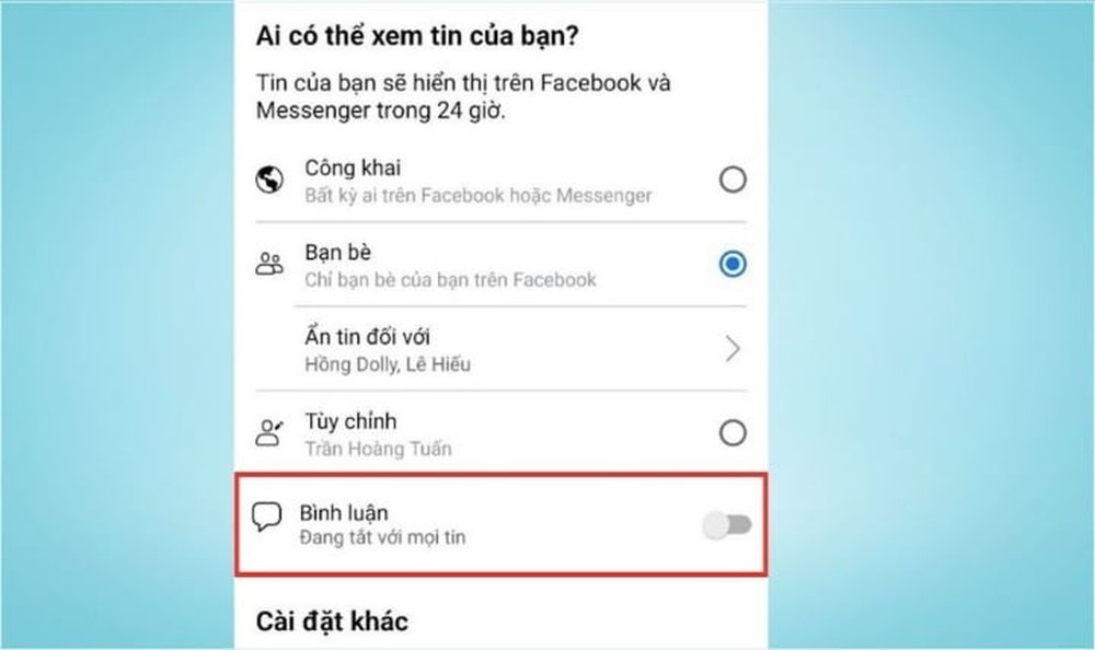 Bỏ ra 5 phút để biết cách tắt bình luận trên story Facebook tránh bị làm phiền - Ảnh 3.