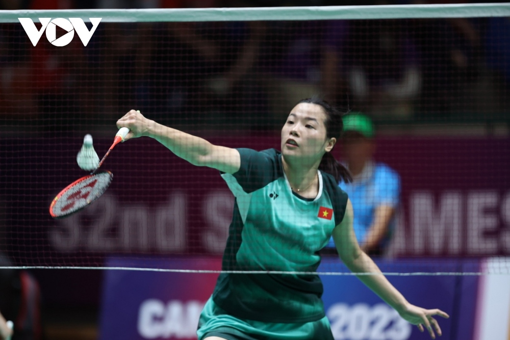 Cầu lông Việt Nam trắng tay ở SEA Games 32 - Ảnh 1.