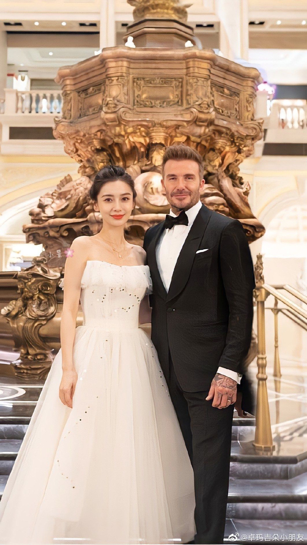 Angelababy gây sốt với khoảnh khắc chung khung hình với David Beckham, nhan sắc ra sao? - Ảnh 1.