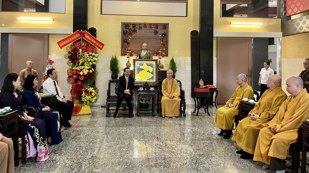 Chủ tịch nước Võ Văn Thưởng chúc mừng Đại Lễ Phật đản - Ảnh 2.