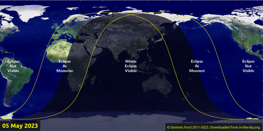 Thiên văn kỳ thú tháng 5: Nguyệt thực đầu tiên trong năm 2023 sắp diễn ra - Ảnh 2.