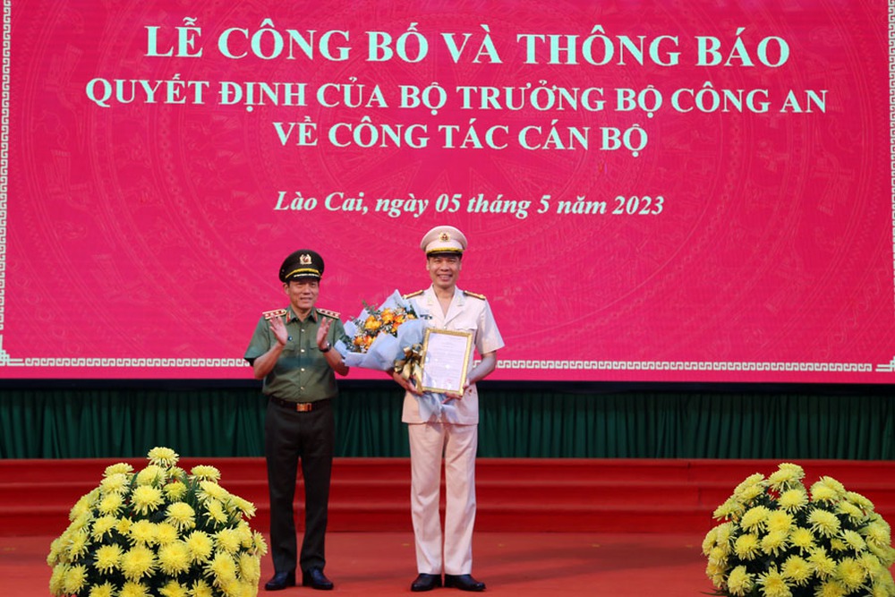 Bổ nhiệm Đại tá Cao Minh Huyền làm giám đốc Công an tỉnh Lào Cai