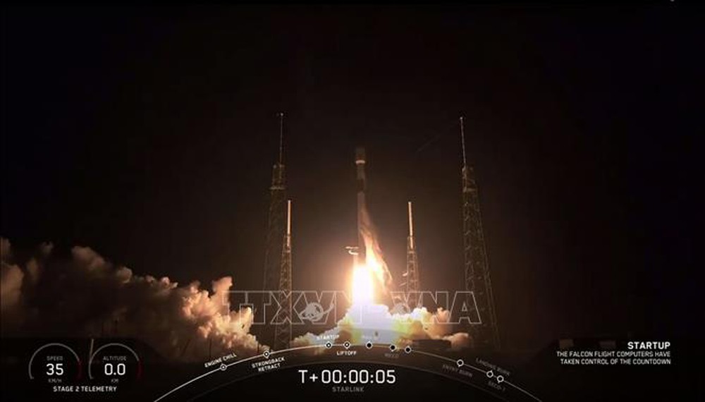 SpaceX phóng thêm 52 vệ tinh internet lên không gian - Ảnh 1.