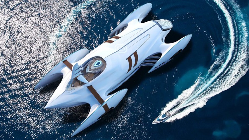 Mãn nhãn với siêu du thuyền của tỷ phú công nghệ có thiết kế giống xe đua - Ảnh 4.