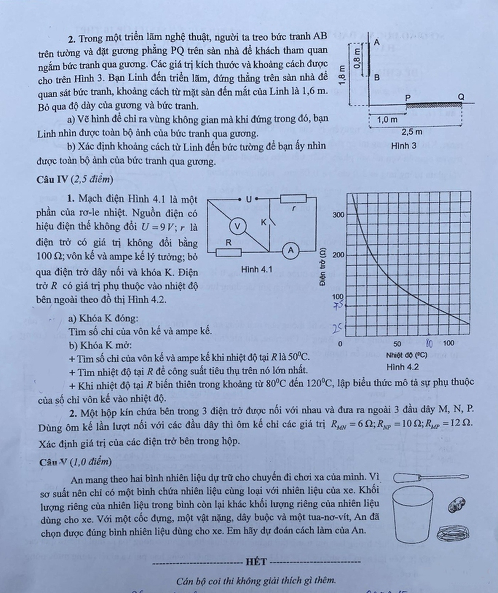 Sở GD-ĐT Hà Nội nói gì về tổng điểm 9,5 môn vật lý thi vào lớp 10 trường chuyên? - Ảnh 2.