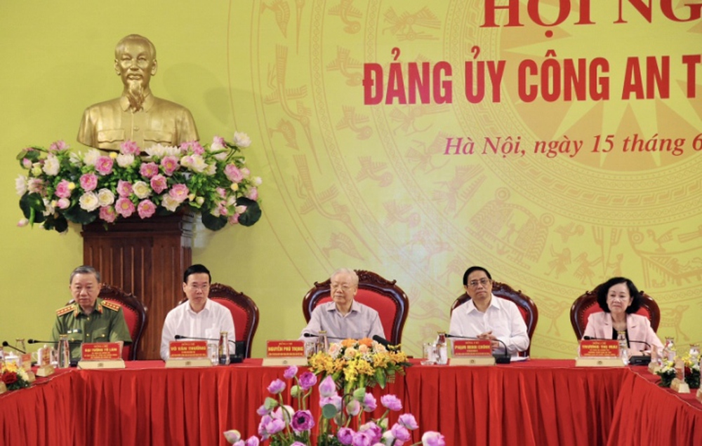 Tổng Bí thư dự Hội nghị Đảng ủy Công an Trung ương 6 tháng đầu năm 2023 - Ảnh 2.