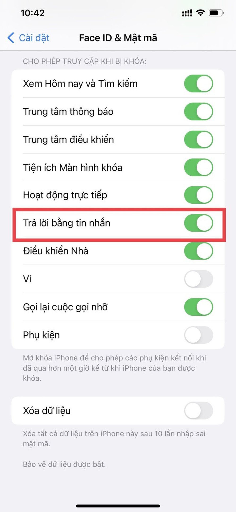 Cách tắt trả lời tin nhắn trên màn hình khóa iPhone - Ảnh 2.