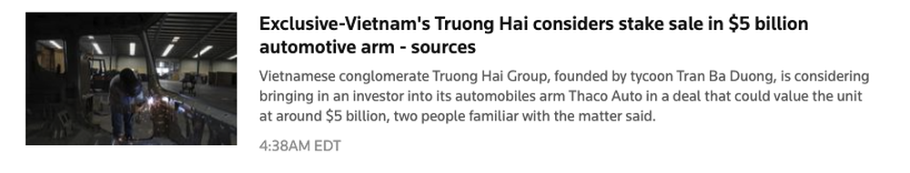 THACO lên tiếng trước thông tin bán 118 nghìn tỷ cổ phần mảng ô tô, có nhà máy ở Hưng Yên - Ảnh 1.