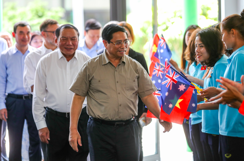 Thủ tướng Phạm Minh Chính và Thủ tướng Úc gặp gỡ các nữ cầu thủ - Ảnh 4.