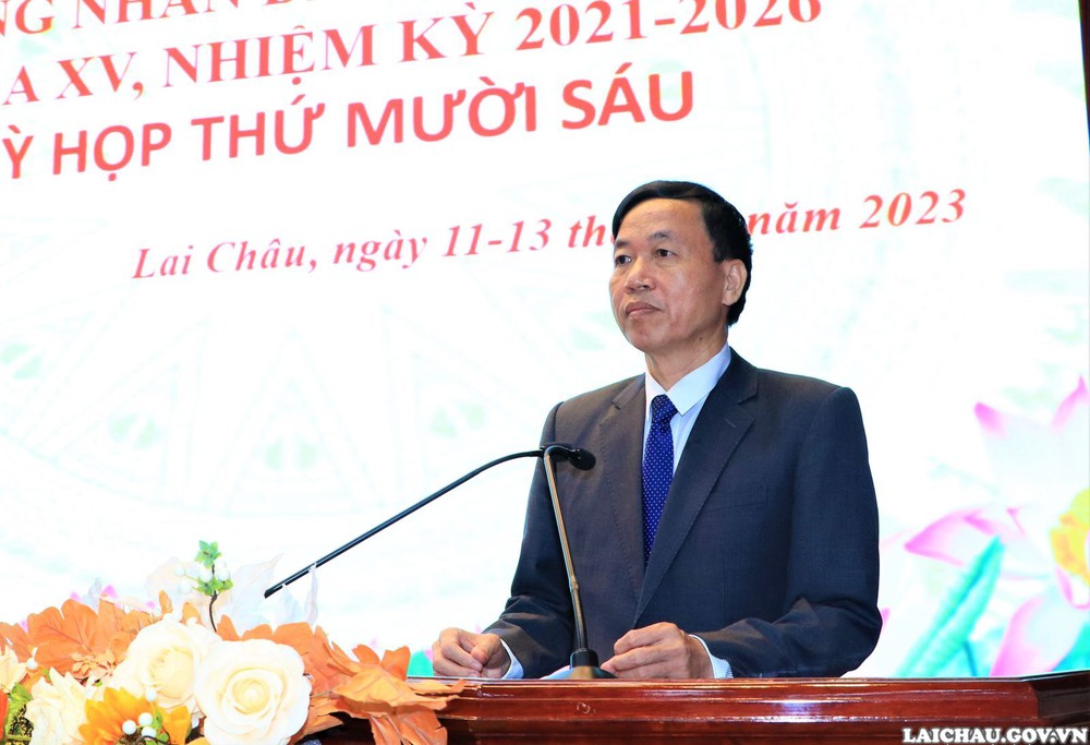 Ông Lê Văn Lương được bầu làm Chủ tịch UBND tỉnh Lai Châu - Ảnh 1.