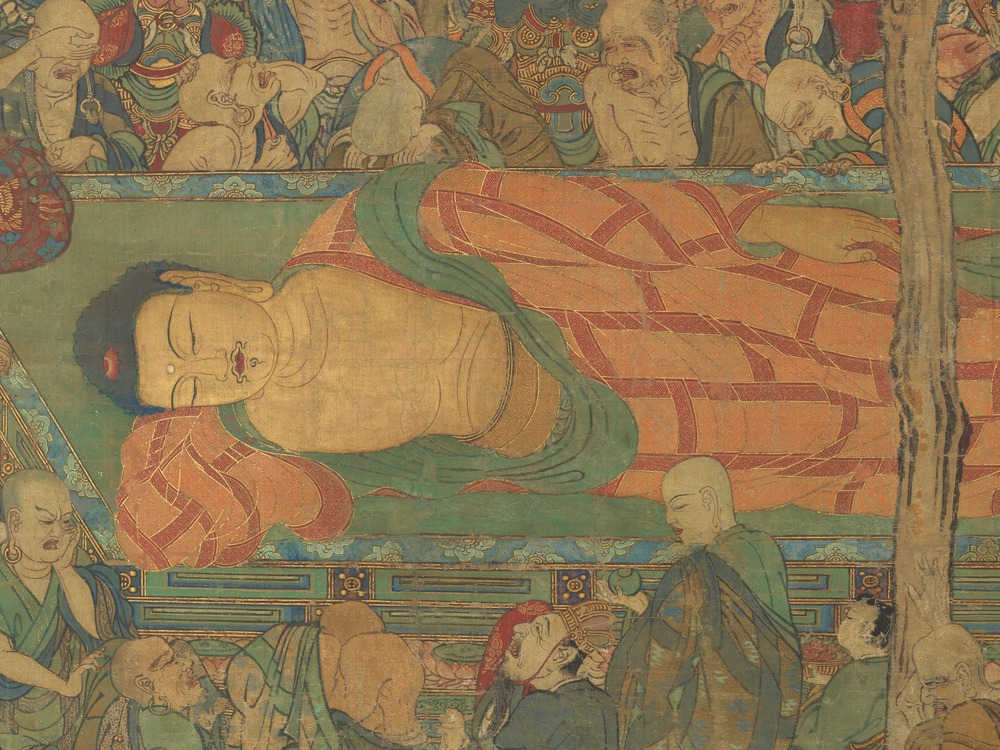 Phóng to bức tranh Đức Phật nhập Niết bàn, chuyên gia trầm trồ: Chỉ có 2 người không đau khổ - Ảnh 3.