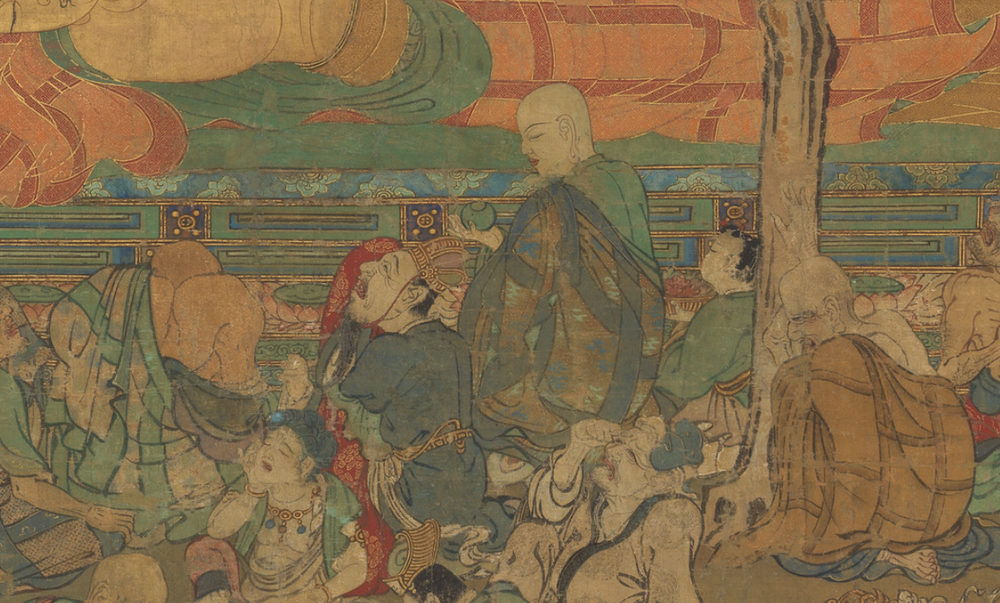 Phóng to bức tranh Đức Phật nhập Niết bàn, chuyên gia trầm trồ: Chỉ có 2 người không đau khổ - Ảnh 4.