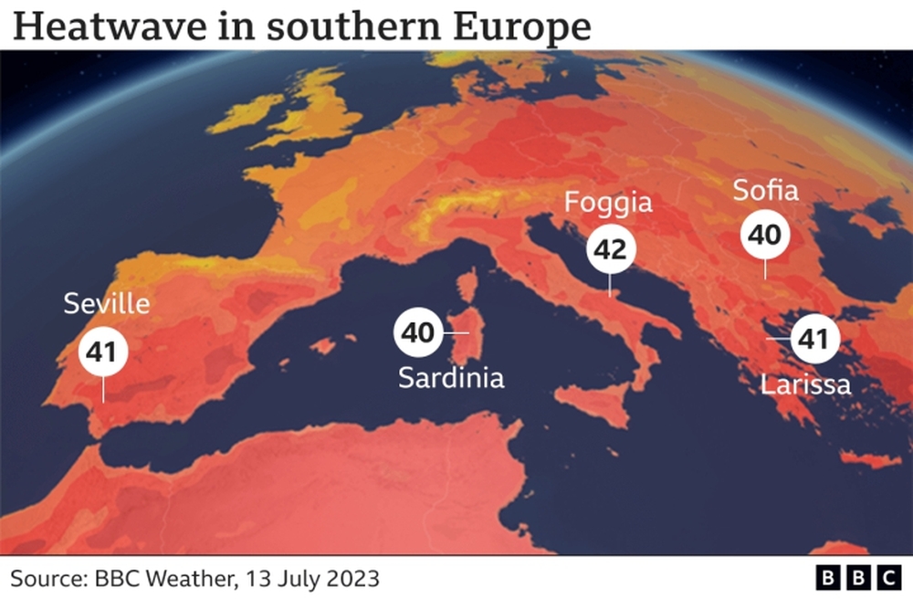 Châu Âu đối mặt với đợt nắng nóng kỷ lục, nền nhiệt tăng lên 48°C - Ảnh 3.