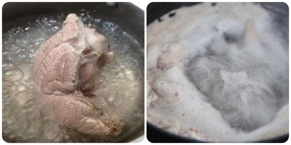 Nước luộc thịt, hầm xương sủi bọt có tốt không?