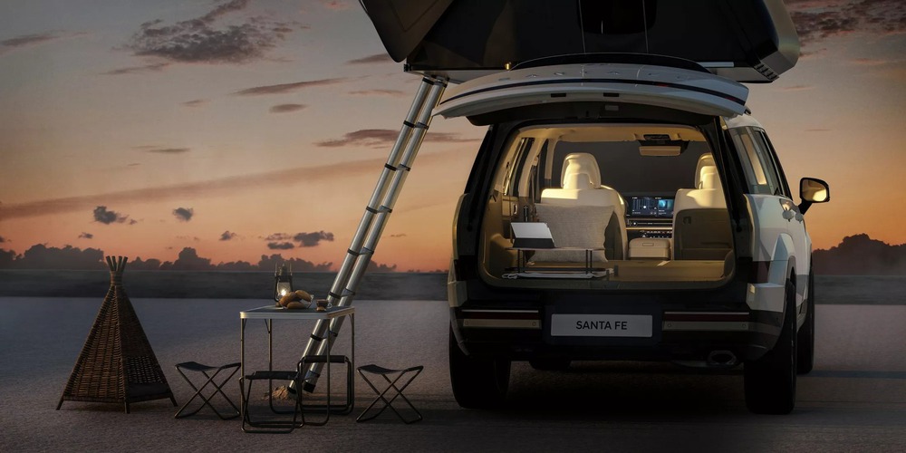 Hyundai công bố Santa Fe thế hệ mới với nội, ngoại thất như Land Rover, mâm 21 inch to ngang xe sang - Ảnh 3.