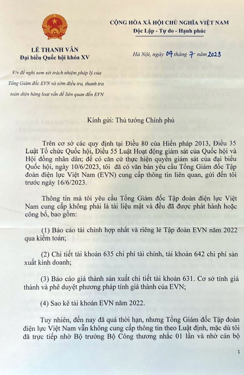 Thủ tướng chỉ đạo liên Bộ và Thanh tra xem xét giải quyết các vấn đề của EVN - Ảnh 3.