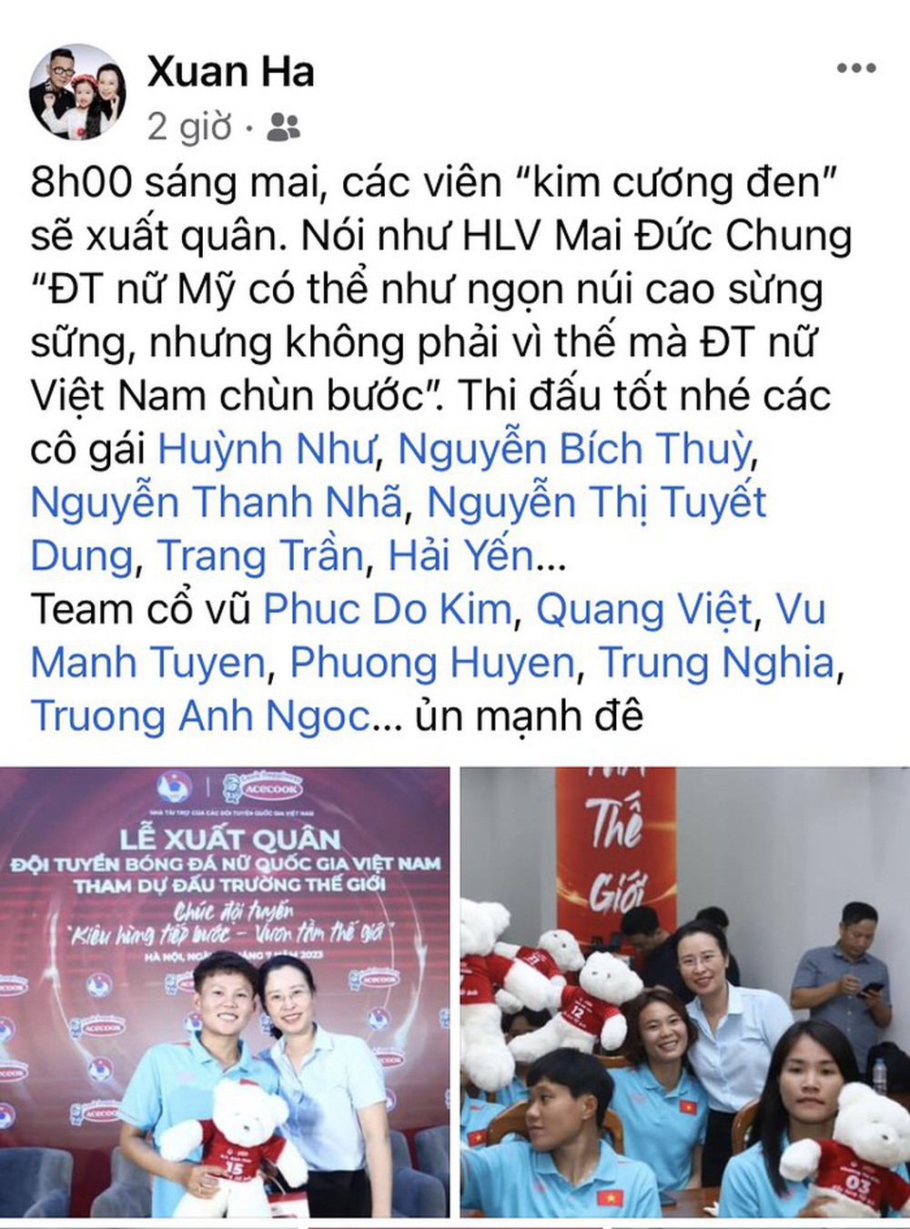 Công ty cho nhân viên nghỉ làm cổ vũ Đội tuyển nữ Việt Nam đá World Cup - Ảnh 1.