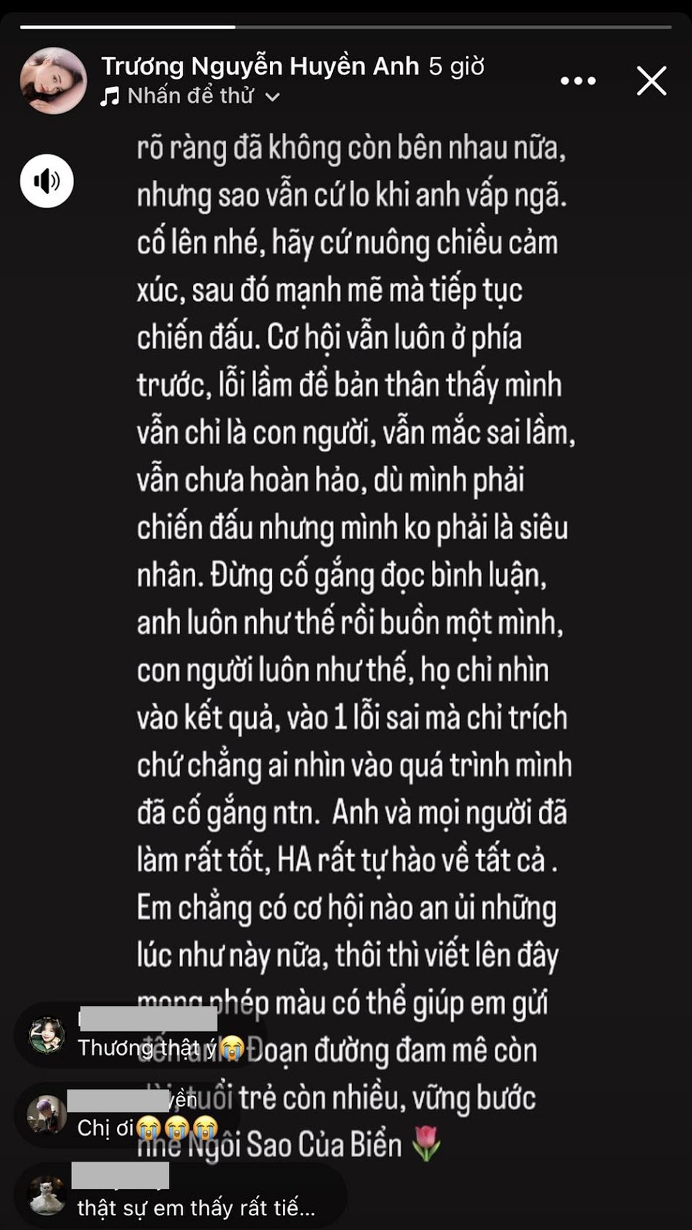 Hậu chuyện tình đứt gánh, gái xinh vẫn nặng lòng, nhắn nhủ mùi mẫn đến bạn trai tuyển thủ - Ảnh 2.