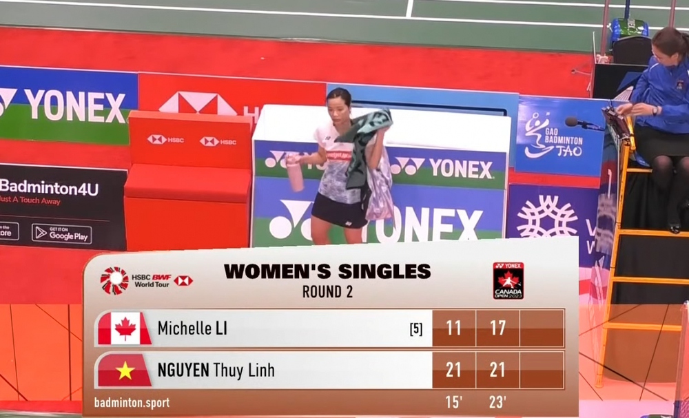 Nguyễn Thùy Linh xuất sắc thắng đương kim vô địch ở Canada Open 2023 - Ảnh 1.