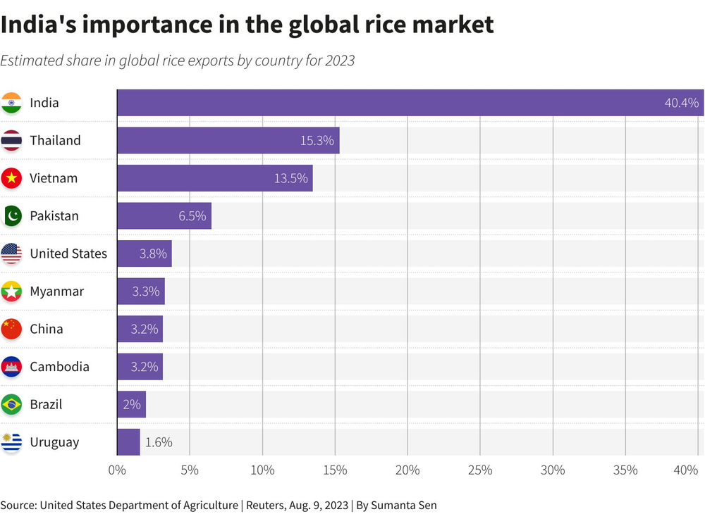 Ấn Độ cấm xuất khẩu gạo, Việt Nam, Thái Lan trước áp lực tăng xuất khẩu - ký ức hiệu ứng domino 15 năm trước ùa về khiến thế giới đứng ngồi không yên - Ảnh 2.