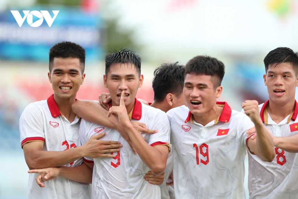 Kết quả U23 Đông Nam Á 2023: U23 Việt Nam thắng đậm U23 Lào - Ảnh 1.