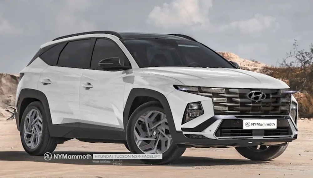 Hyundai Tucson 2024 ra mắt năm sau: Nội thất nhiều điểm mới, màn hình cong giống Santa Fe - Ảnh 1.