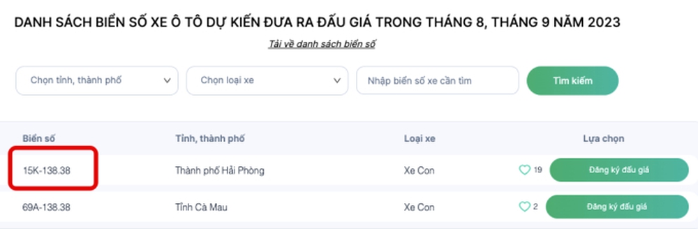 Biển số đẹp trong kho sắp đấu giá gắn trên ô tô chạy ngoài đường? - Ảnh 1.